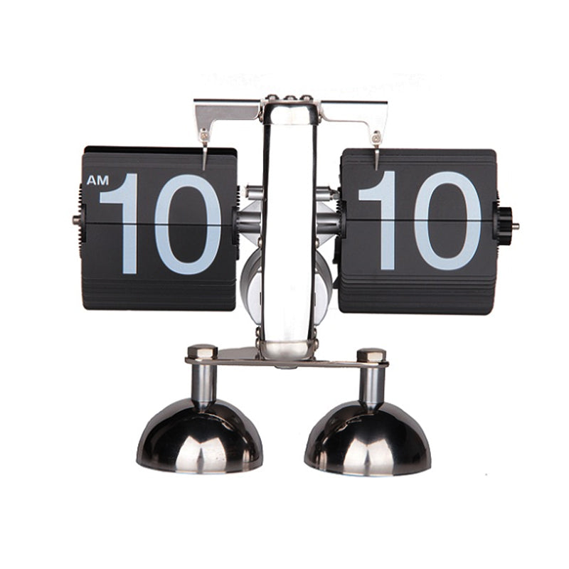 Retro Nordic Scale Double Base Flip Clock