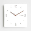 EMITDOOG White Quadrangle 12 Inch Wall Clock