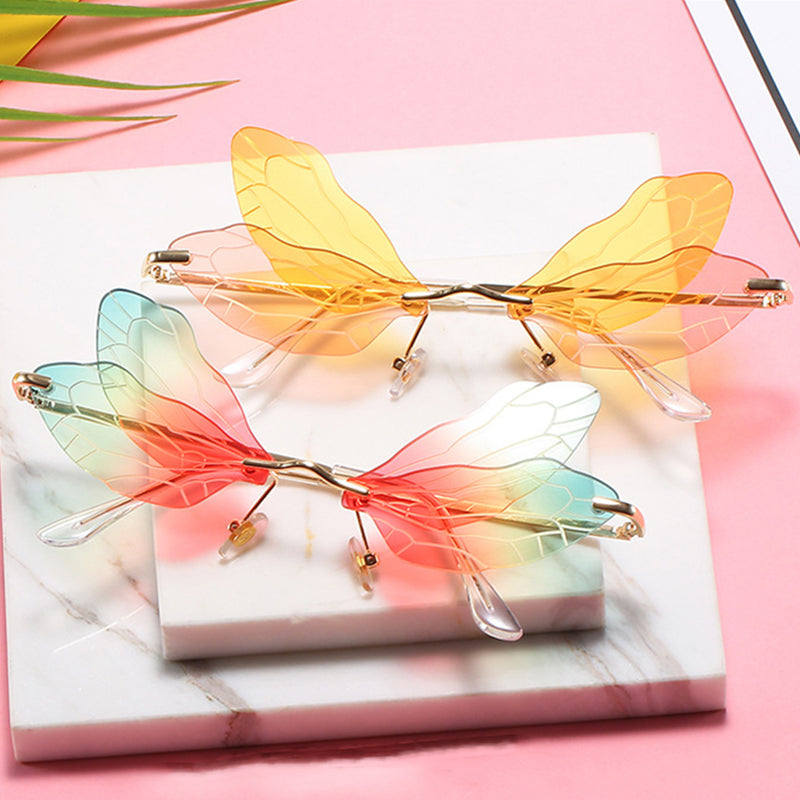 Dragonfly Rimless Glasses NK2006
