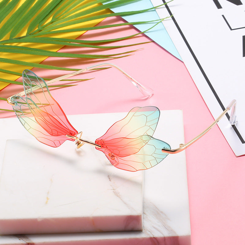 Dragonfly Rimless Glasses NK2006