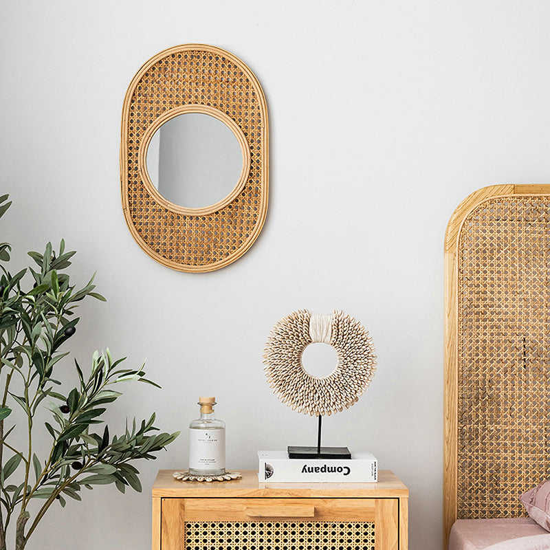 Easthelm Rattan Mirror
