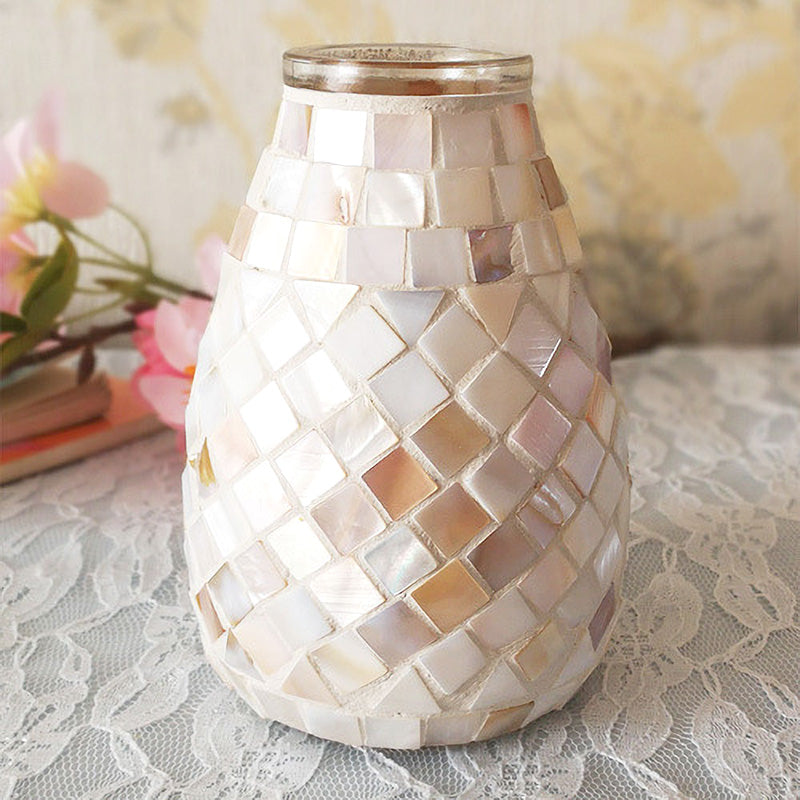 Elpa&#39;al Milky Mosaic Vase