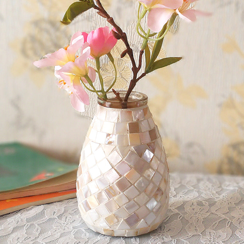Elpa&#39;al Milky Mosaic Vase