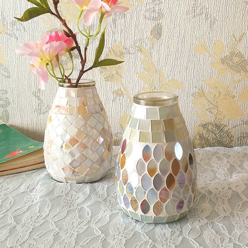 Elpa'al Milky Mosaic Vase