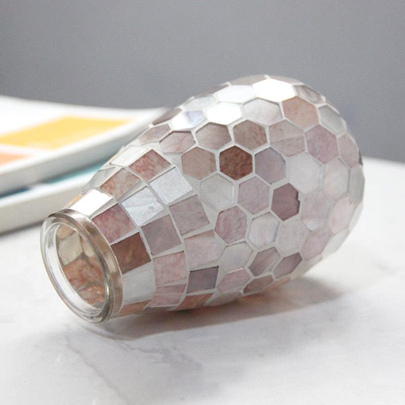 Elpa&#39;al Pink Mosaic Vase