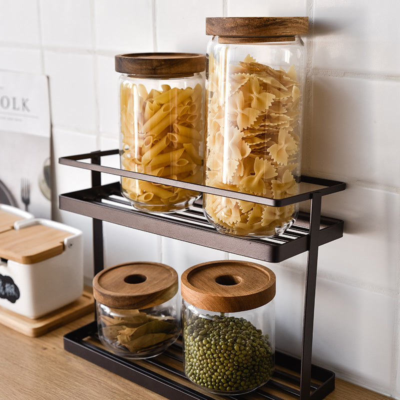 Estou Acacia Lid Glass Storage