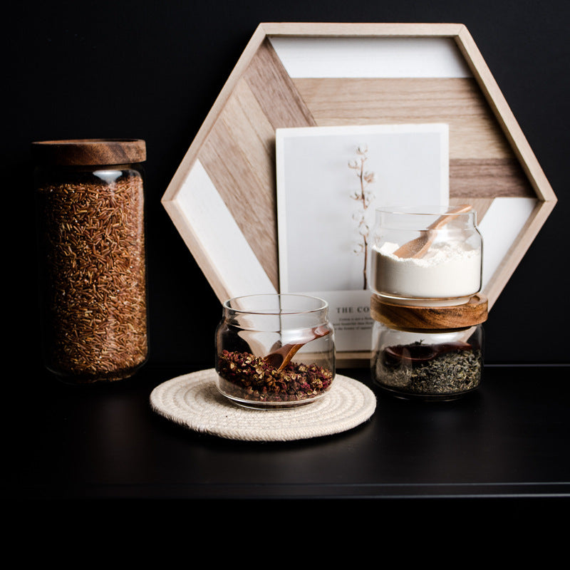 Estou Acacia Lid Glass Storage