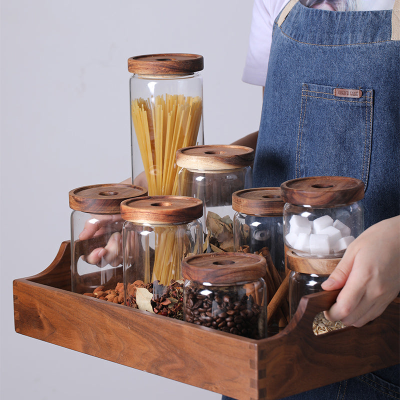 Estou Acacia Lid Glass Storage