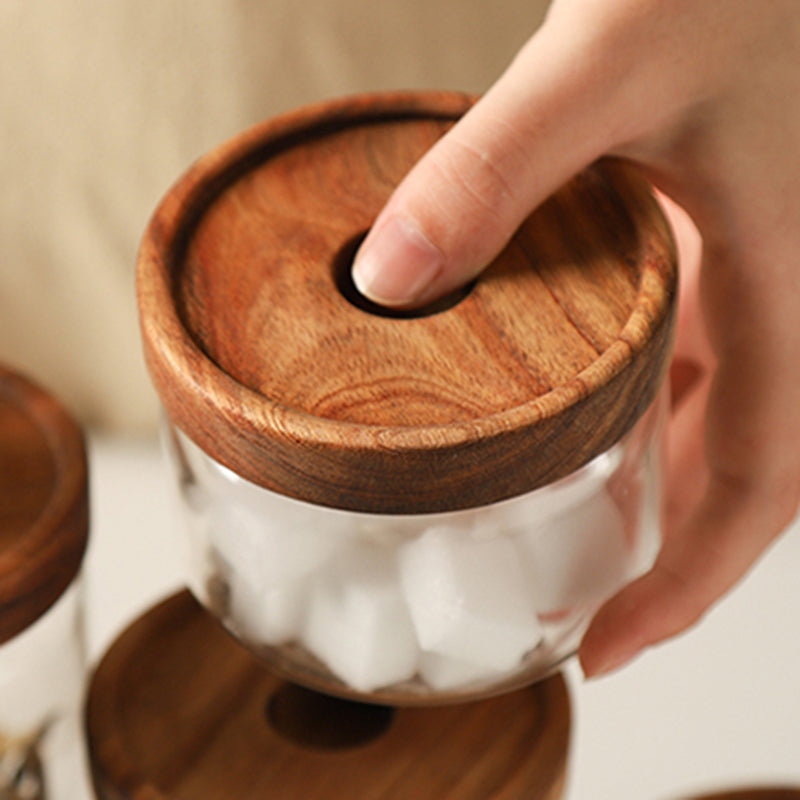 Estou Acacia Lid Glass Storage