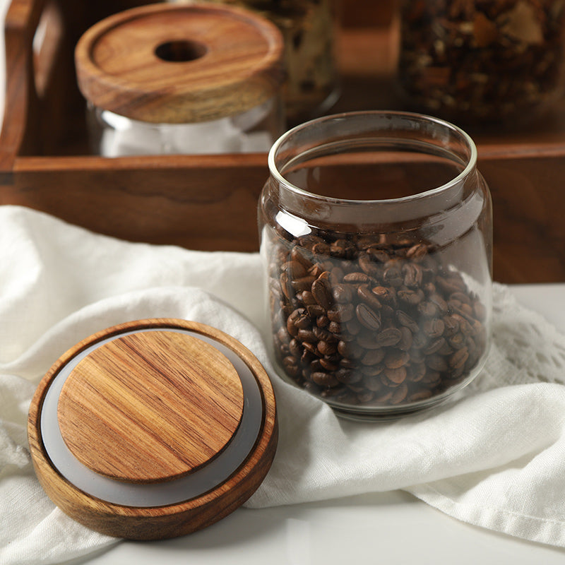 Estou Acacia Lid Glass Storage