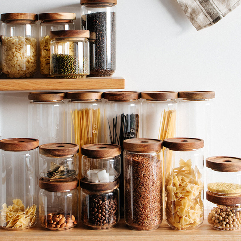 Estou Acacia Lid Glass Storage