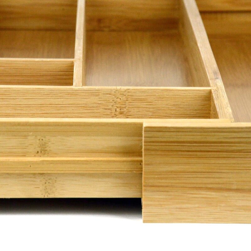 Expandable Bamboo Gadget Tray