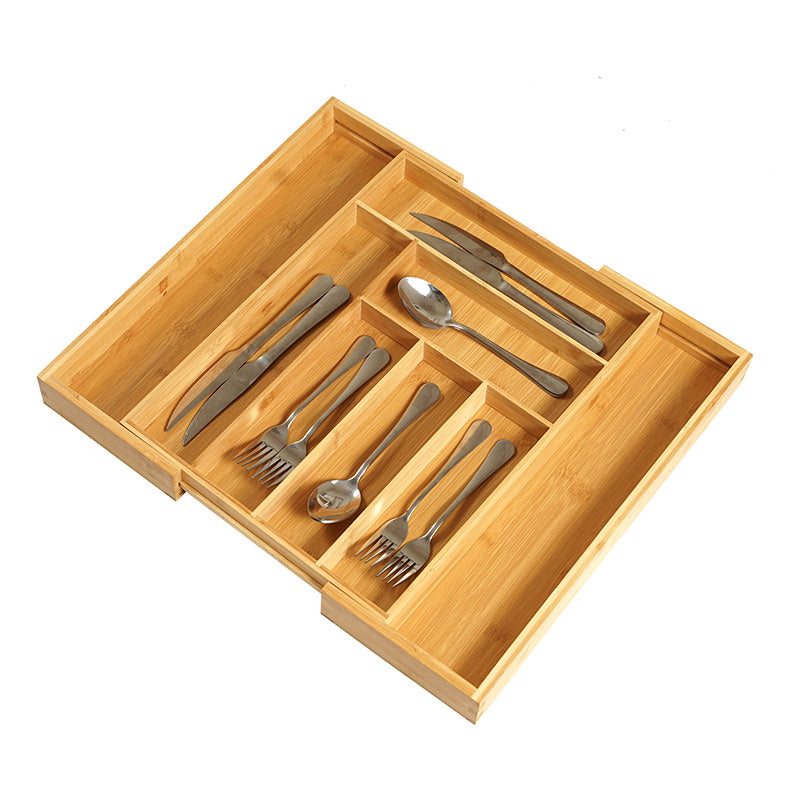 Expandable Bamboo Gadget Tray