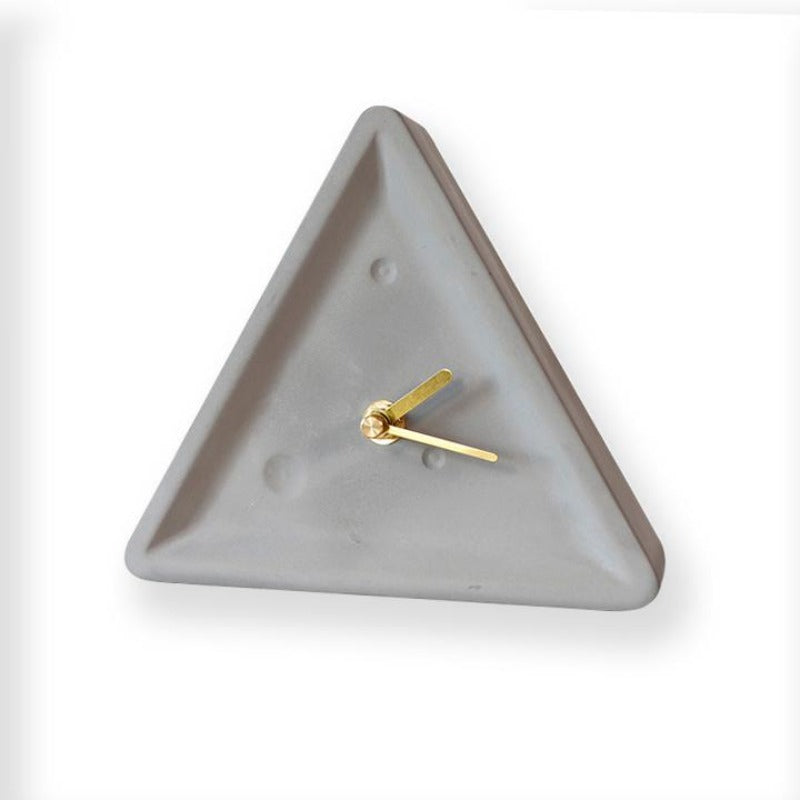 Bodil Triangle Cement Clock