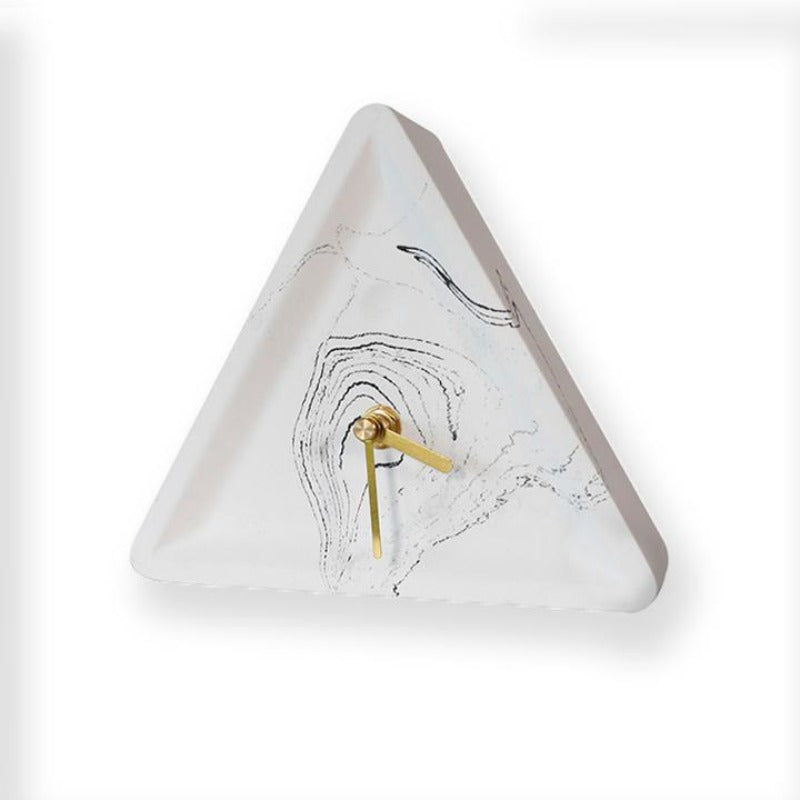 Bodil Triangle Cement Clock