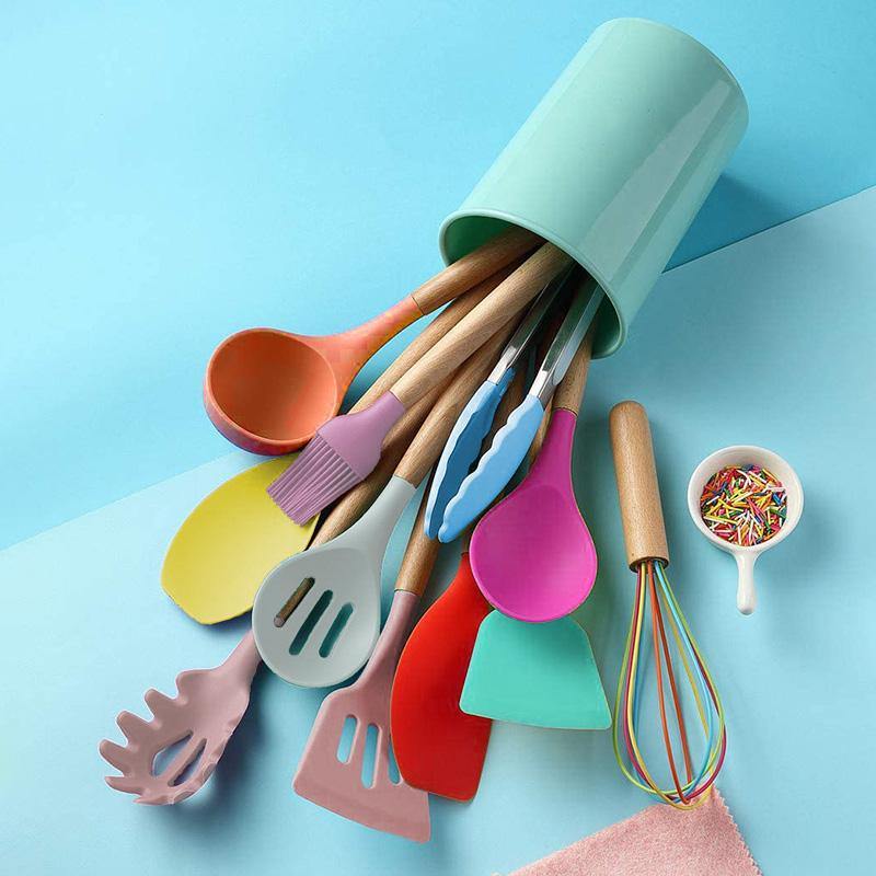 Keshet Colorful Silicone Utensil Sets - TOV Collection