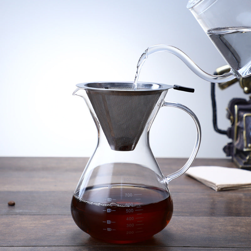 Ketfe Glass Pour-Over Coffee Maker