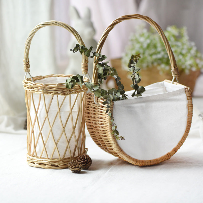 Leif Rattan Lantern Basket