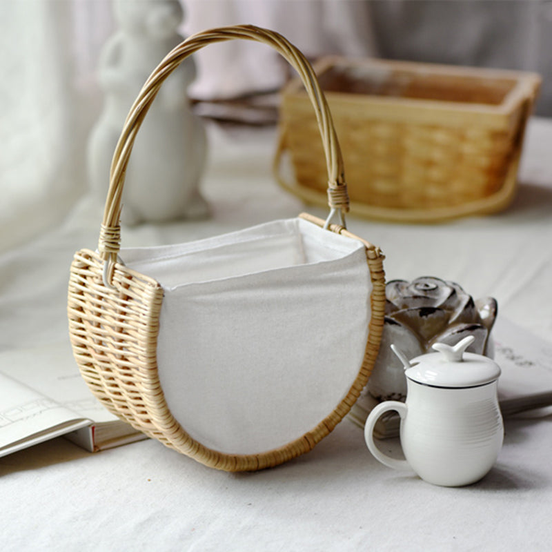 Leif Rattan Quatter Basket