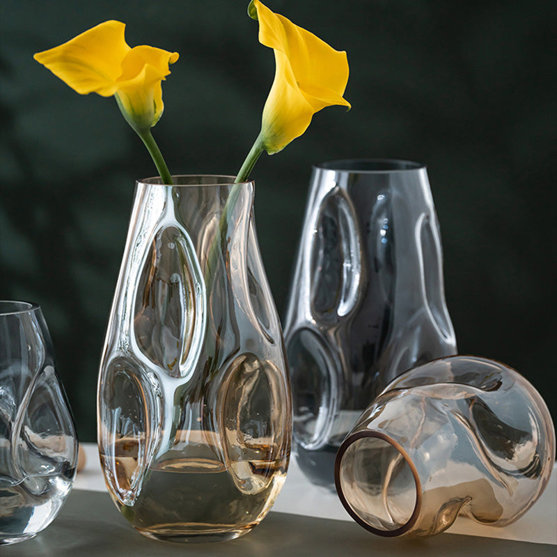 Lezitsu Vintage Amber Vase