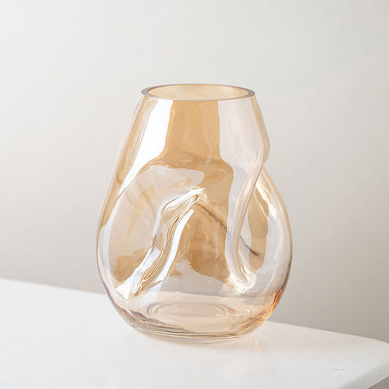 Lezitsu Vintage Amber Vase