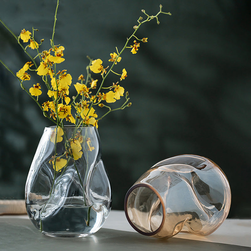 Lezitsu Vintage Amber Vase