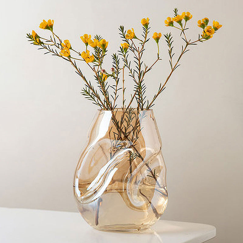 Lezitsu Vintage Amber Vase