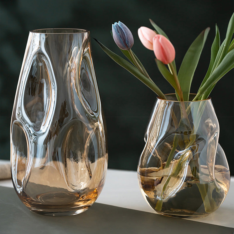 Lezitsu Vintage Amber Vase