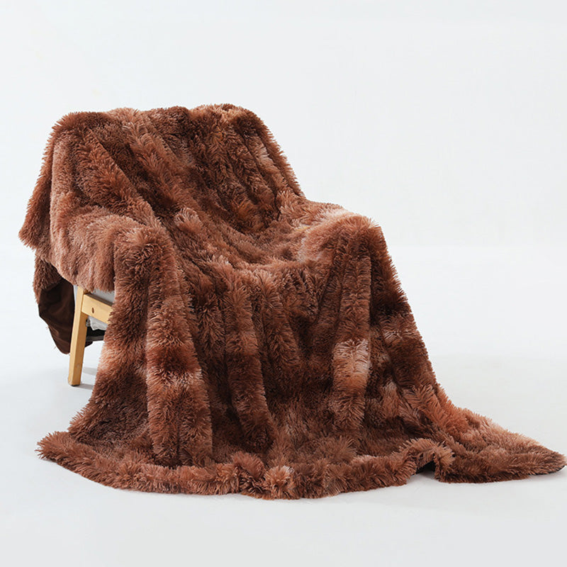 Liyun Caramel Fluffy Throw Blanket