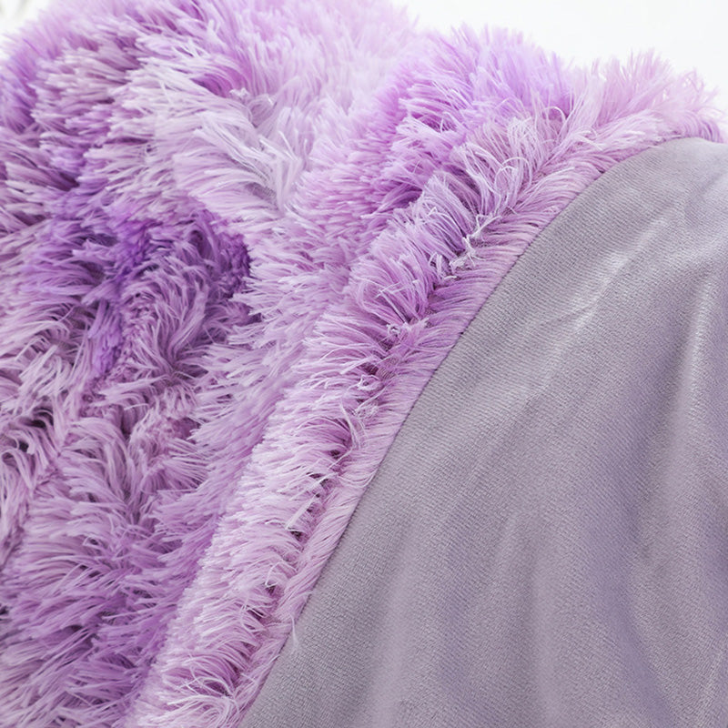 Liyun Lavender Fluffy Throw Blanket