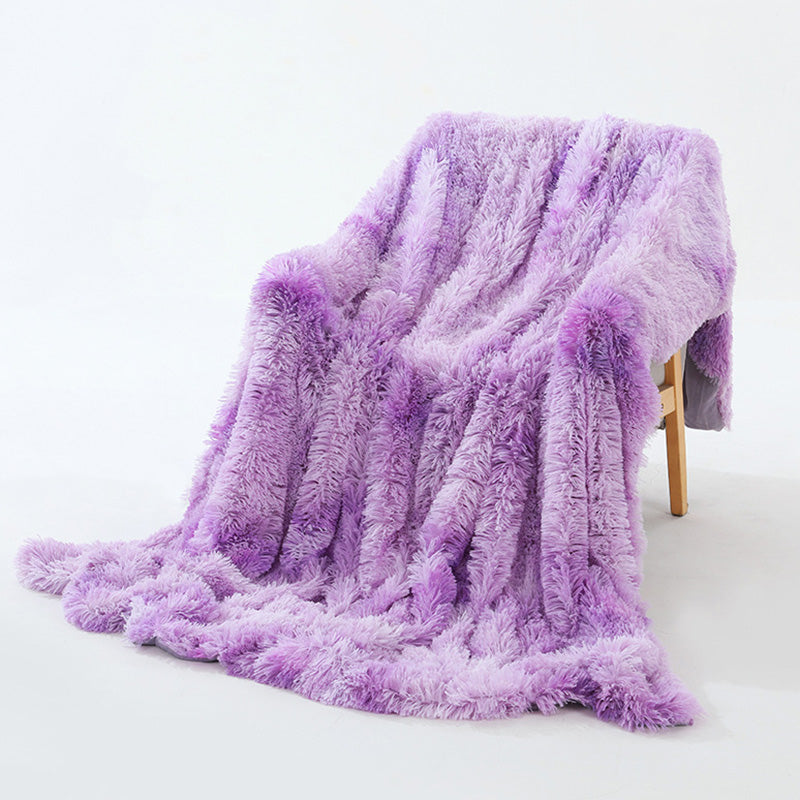 Liyun Lavender Fluffy Throw Blanket