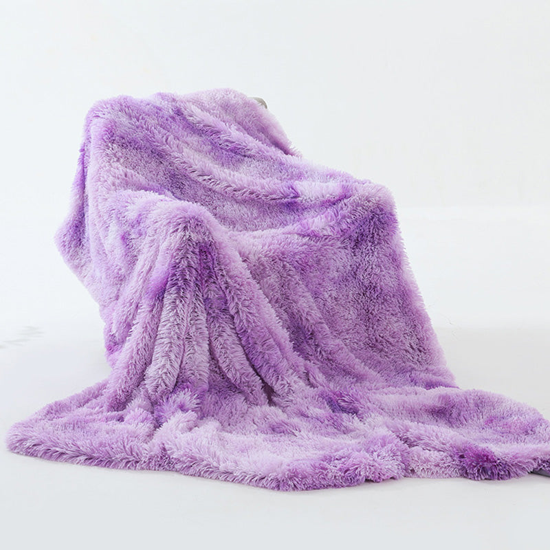 Liyun Lavender Fluffy Throw Blanket