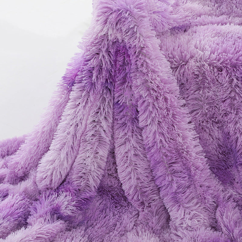 Liyun Lavender Fluffy Throw Blanket