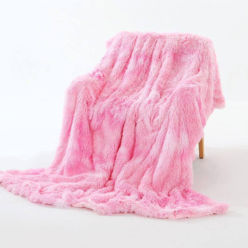 Liyun Pink Fluffy Throw Blanket