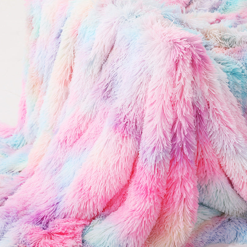 Liyun Rainbow Fluffy Throw Blanket