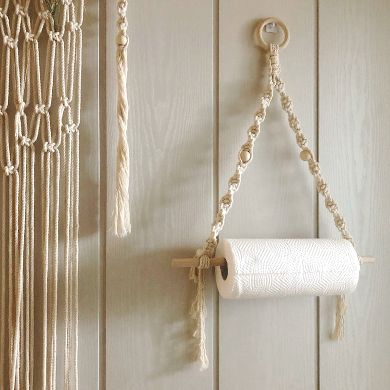Macrame Towel Wall Hanger