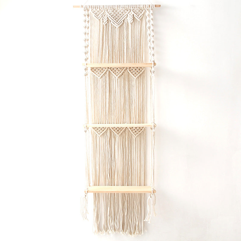 Maya Macrame Wall Display Shelf