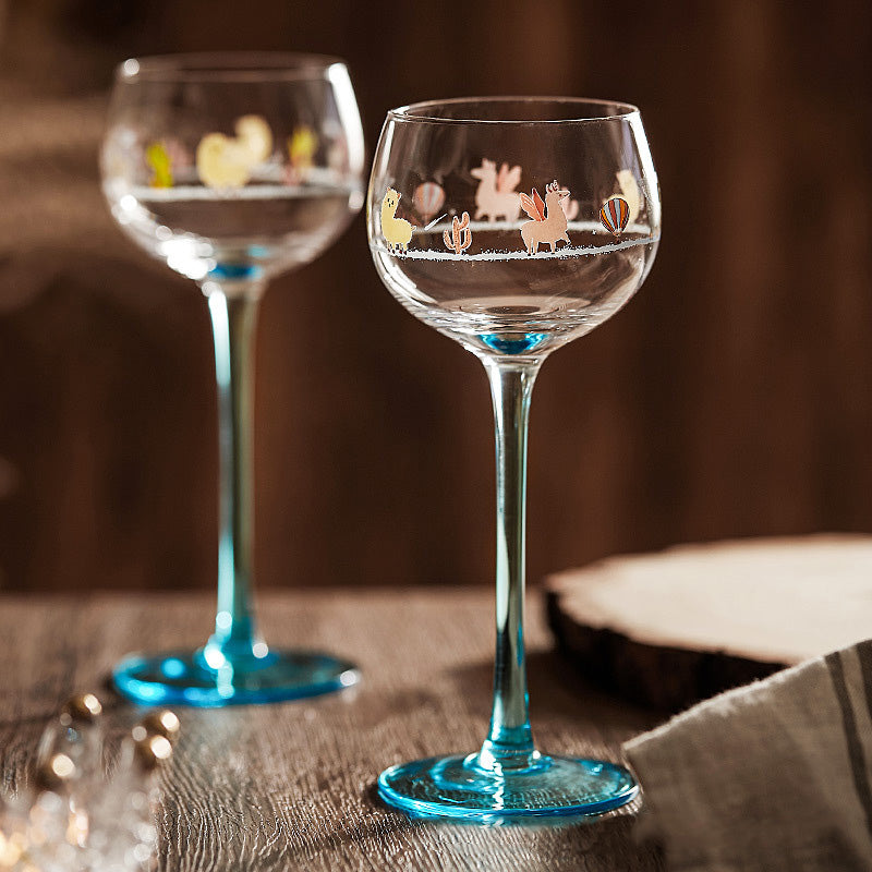 Merry Alpaca Champagne Glass