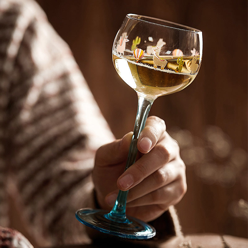 Merry Alpaca Champagne Glass