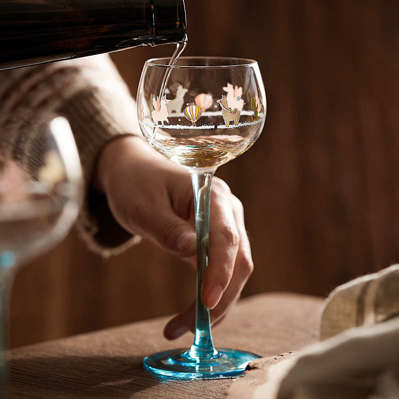 Merry Alpaca Champagne Glass