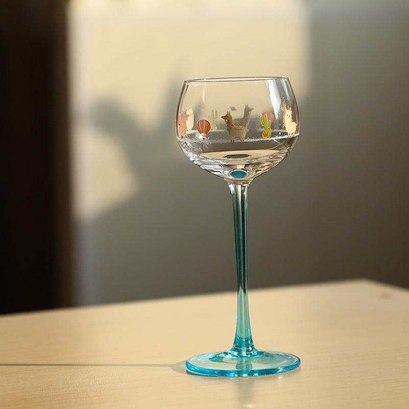 Merry Alpaca Champagne Glass