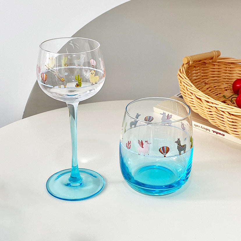 Merry Alpaca Tumbler Glass