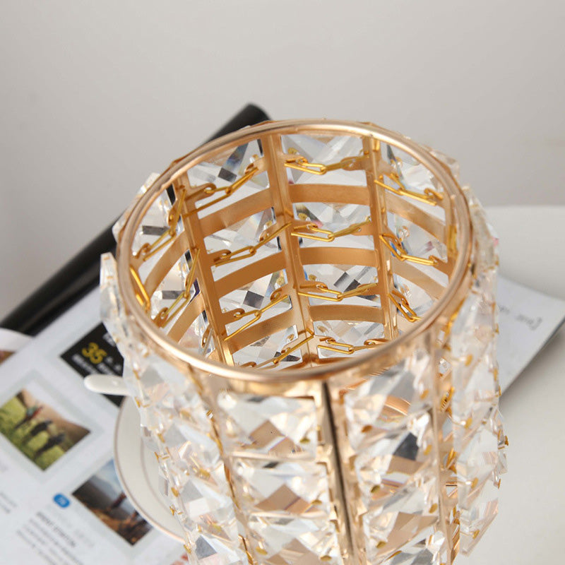 Moire Golden Candle Holder
