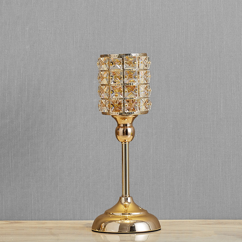 Moire Golden Candle Holder