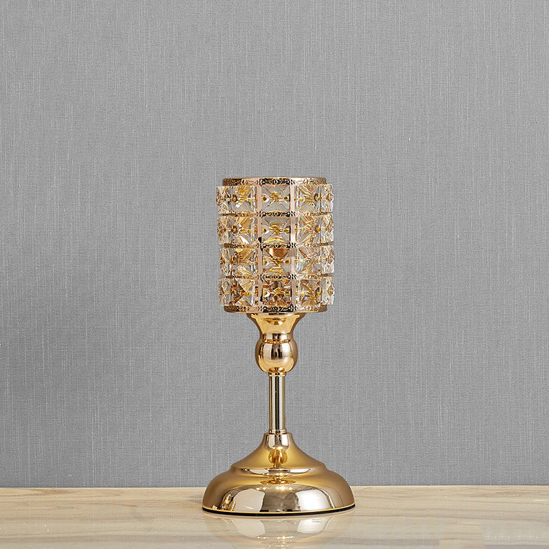 Moire Golden Candle Holder