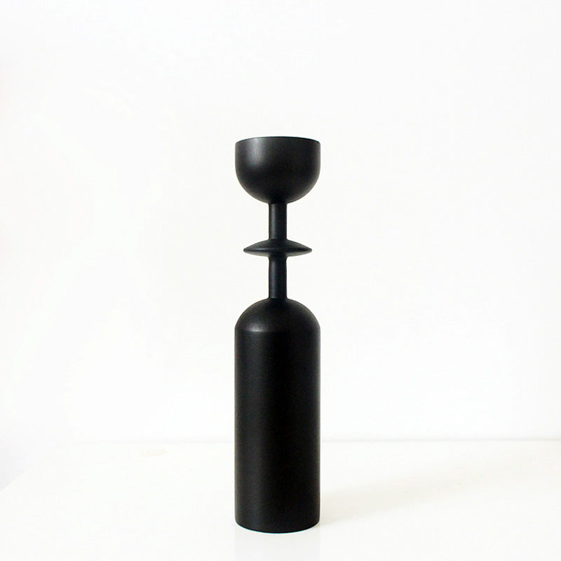 Moretti Black Taper Candle Holder