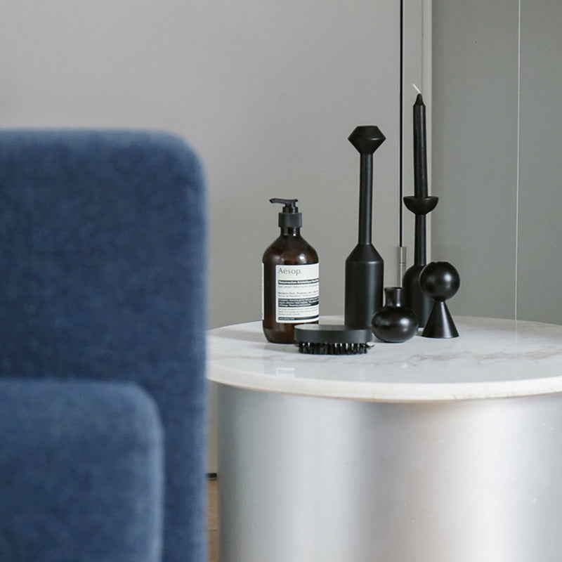 Moretti Black Taper Candle Holder