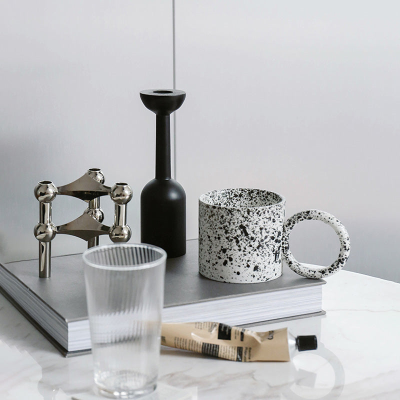 Moretti Black Taper Candle Holder