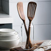 Natural Teak Long Handle Slotted Spatula - TOV Collection