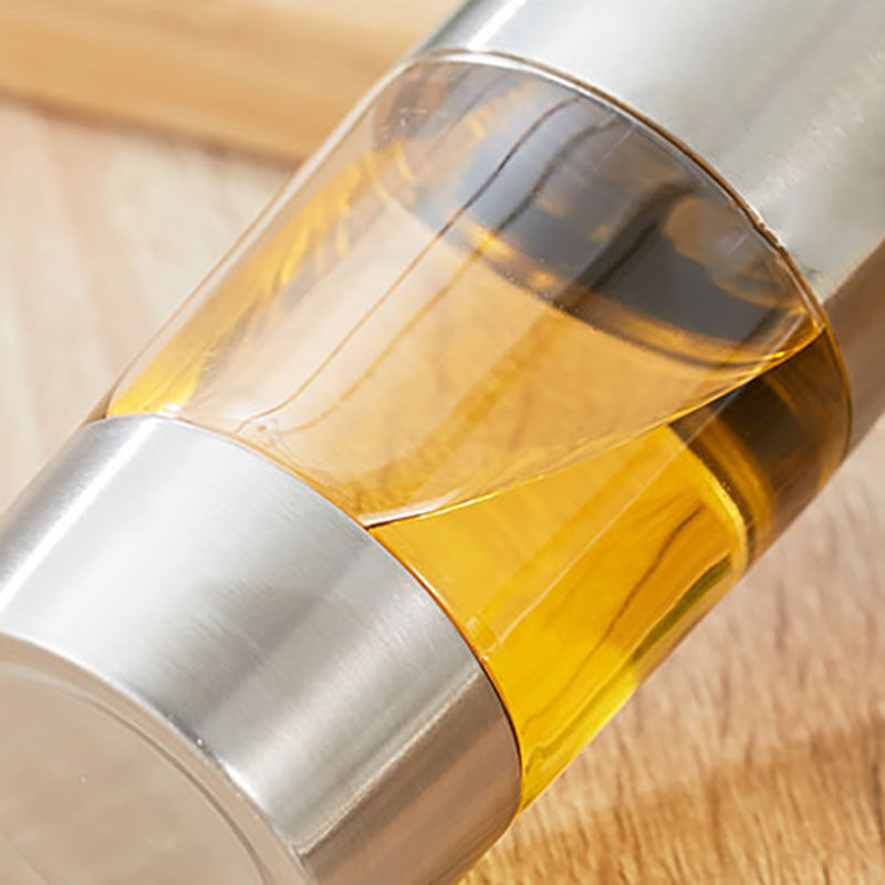 Opened View Stainless Steel Cruet Bottle